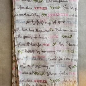 Thirty-One Virtuous Verses Scarf